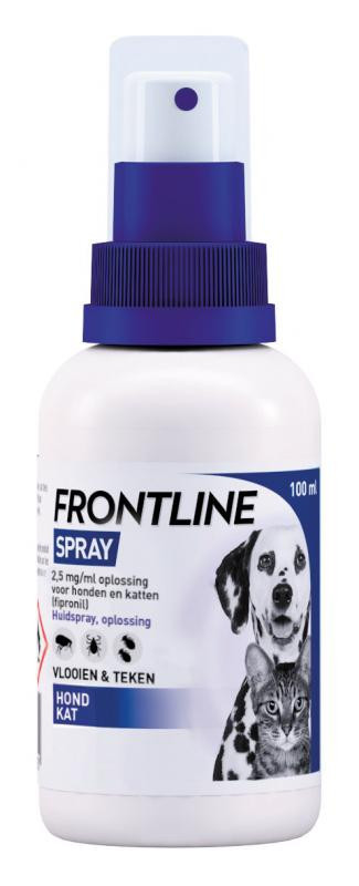 behandeling vrek Afleiden Frontline spray 100 ml | Diebo Huisdierwereld