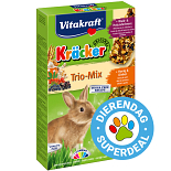 Vitakraft Kräcker Trio-Mix konijn - bosbessen/ honing/popcorn 3 st