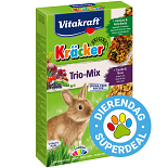 Vitakraft Kräcker Trio-Mix konijn - groente/ noot/bosbessen 3 st