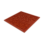 District 70 Likmat Quest Brick Red 28 x 28 cm