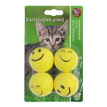Kattenspeelgoed Smileybal 4 st