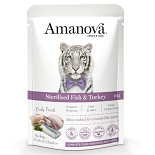 Amanova Kattenvoer Sterilised Fish & Turkey 85 gr
