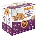 IAMS Kattenvoer Delights Land & Sea Gravy 8 x 85 gr