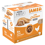 IAMS Kattenvoer Delights Kitten Chicken Gravy 8 x 85 gr