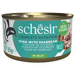 Schesir Kattenvoer Complete Tonijn & Zeebrasem Gelei 85 gr
