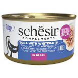 Schesir Kattenvoer Complements Tonijn & Witvis Bouillon 70 gr