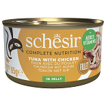 Schesir Kattenvoer Complete Tonijn & Kip Gelei 85 gr