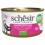 Schesir Kattenvoer Complements Kip & Ham Gelei 70 gr
