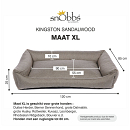 snObbs Orthopedische Hondenmand Kingston Sandalwood