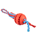 Duvo+ Hondenspeelgoed Tuggertouw met Bal Rood