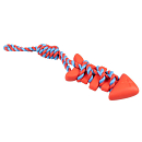 Duvo+ Hondenspeelgoed Tuggertouw met Vis Rood