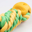 Duvo+ Hondenspeelgoed Haltertouw 2 Ballen Geel