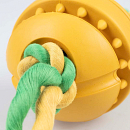 Duvo+ Hondenspeelgoed Tuggertouw met Bal Geel