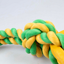 Duvo+ Hondenspeelgoed Tuggertouw met Stick Geel