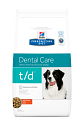 Hill's Prescription Diet hondenvoer t/d 10 kg