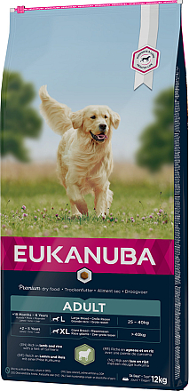 Eukanuba Hondenvoer Adult L/XL Lamb & Rice 12 kg