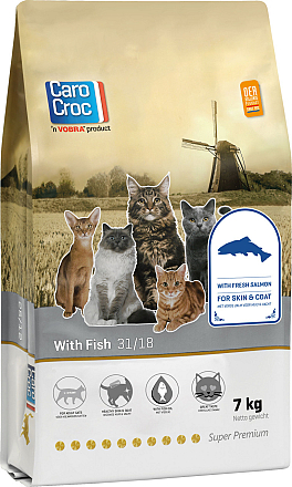CaroCroc kattenvoer with Fish 7 kg