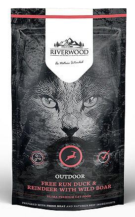 Riverwood kattenvoer Outdoor Duck & Reindeer 300 gr
