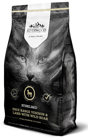 Riverwood kattenvoer Sterilised Venison & Lamb 6 kg