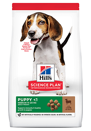 Hill's Science Plan Puppy Medium lam & rijst 12 kg