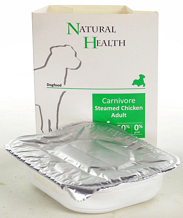 Natural Health Dog hondenvoer Steamed Carnivore Chicken 395 gr