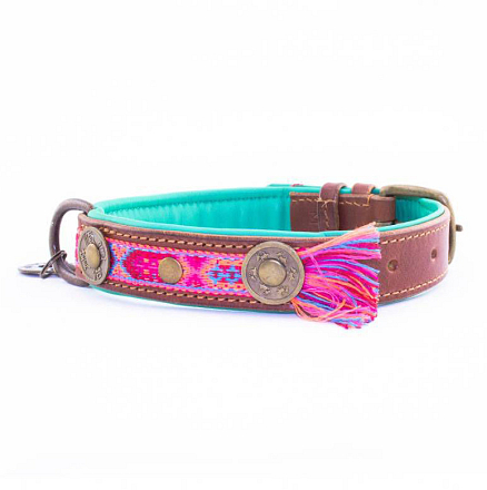 Dog with a Mission Halsband Boho Rosa