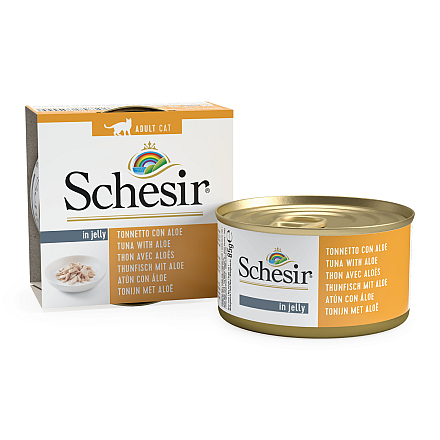 Schesir Kattenvoer Tonijn/Aloe Gelei 85 gr