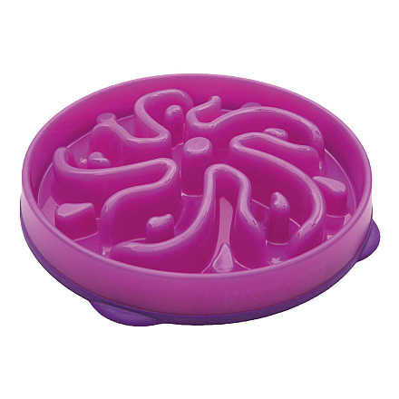 Outward Hound <br>Slo-Bowl Fun Feeder Paars