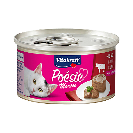 Vitakraft kattenvoer Poésie Mousse rundvlees 85 gr