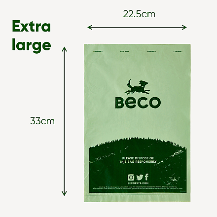 Beco Pets Poepzakjes Gerecycled Dispenser Rol 300 st