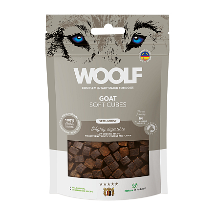 Woolf Soft Cubes Goat (Monoprotein) 100 gr