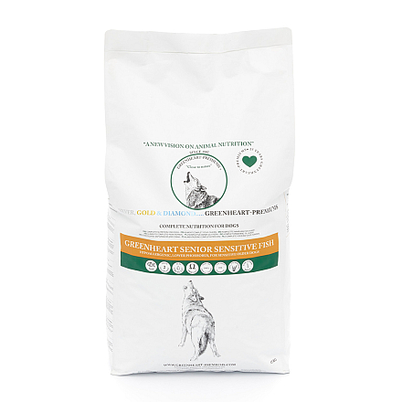 Greenheart Hondenvoer Senior Sensitive Fish 12 kg