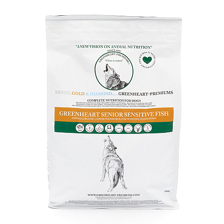 Greenheart Hondenvoer Senior Sensitive Fish 3 kg