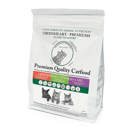 Greenheart Kattenvoer 3 Mix 1,5 kg