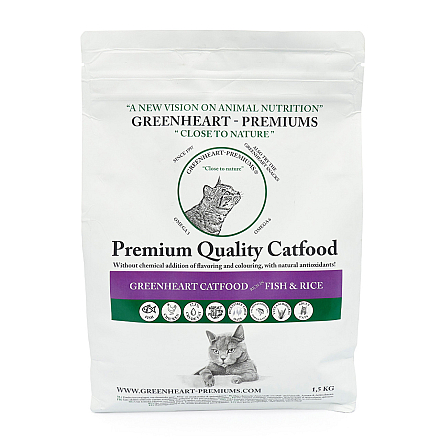 Greenheart Kattenvoer Fish & Rice 1,5 kg