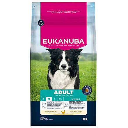 Eukanuba Hondenvoer Life Care Adult M Chicken 3 kg