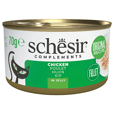 Schesir Kattenvoer Complements Kip Gelei 70 gr