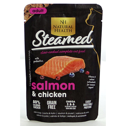 Natural Health Kattenvoer Steamed Salmon 85 gr