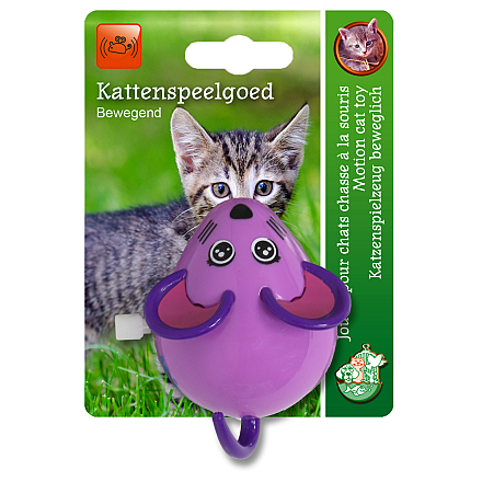 Kattenspeelgoed Muis Opwindbaar Paars