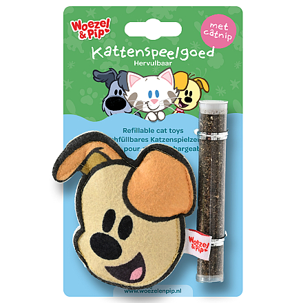 Woezel & Pip Kattenspeelgoed Pip met Catnip Vulbaar