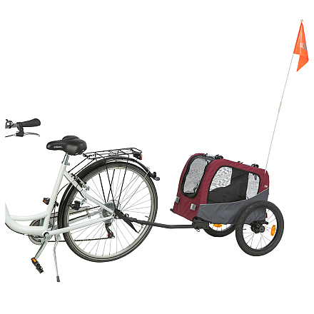TRIXIE Hondenfietskar Grijs/Rood
