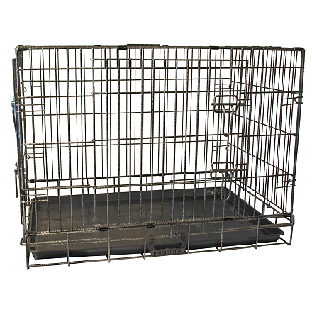 Hondenbench Premium 2-deurs Hamerslag