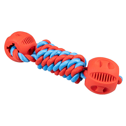 Duvo+ Hondenspeelgoed Haltertouw 2 Ballen Rood