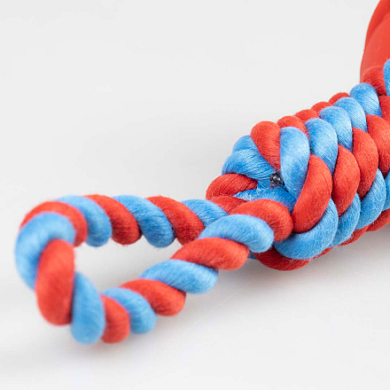 Duvo+ Hondenspeelgoed Tuggertouw met Bal Rood