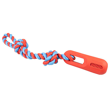 Duvo+ Hondenspeelgoed Tuggertouw met Stick Rood