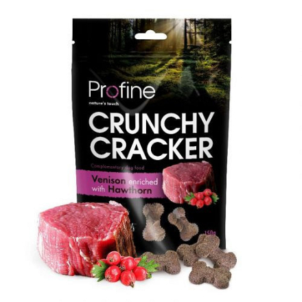Profine hondensnack Crunchy Crackers Venison Hawthorn 150 gr