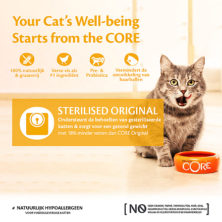 Wellness CORE kattenvoer Sterilised kip 1,75 kg