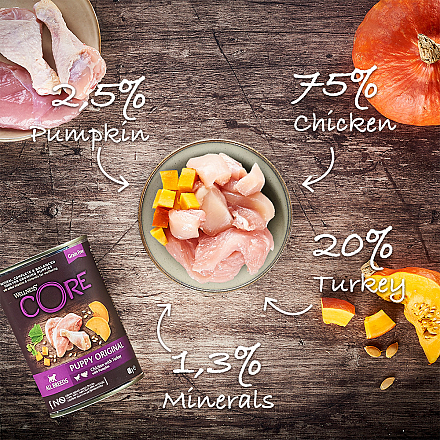 Wellness CORE hondenvoer 95% Puppy chicken/turkey 400 gr