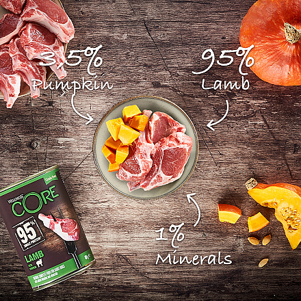 Wellness CORE hondenvoer 95% Lamb 400 gr