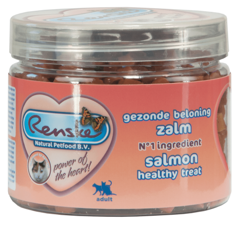 Renske Gezonde Beloning Mini Hartjes Zalm 100 gr